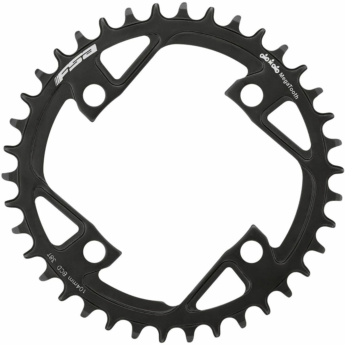 FSA - Plateau Megatooth, 4 Branches, 104 Mm, Acier, Noir 3 FSA - Plateau Megatooth, 4 Branches, 104 Mm, Acier, Noir