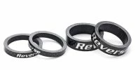 Reverse Components Reverse - Set D'entretoises De Direction Carbone 10mm / 5mm 1 1/8" (noir)