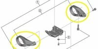 Shimano - Colliers De Fixation (gauche/droite) Pour écran SC-E6100