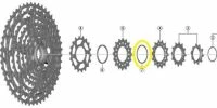 Shimano - Entretoise Y-0GX00300 Pour Cassette XT CS-M8100