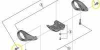 Shimano - Lot De 2 Vis De Fixation Pour écran Shimano SC-E6100