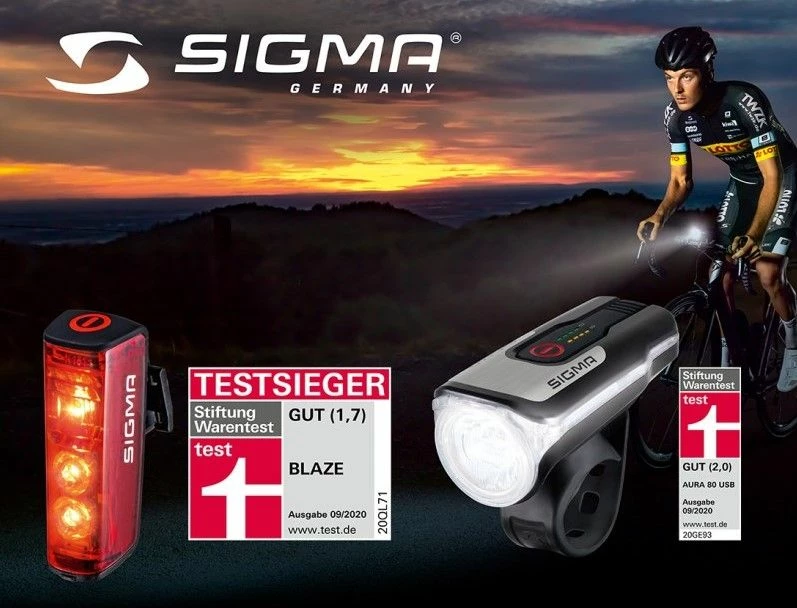 Sigma Sport - Set D'éclairage Avant/arrière - Aura 80 USB /Blaze 4 Sigma Sport - Set D'éclairage Avant/arrière - Aura 80 USB /Blaze – Image 2